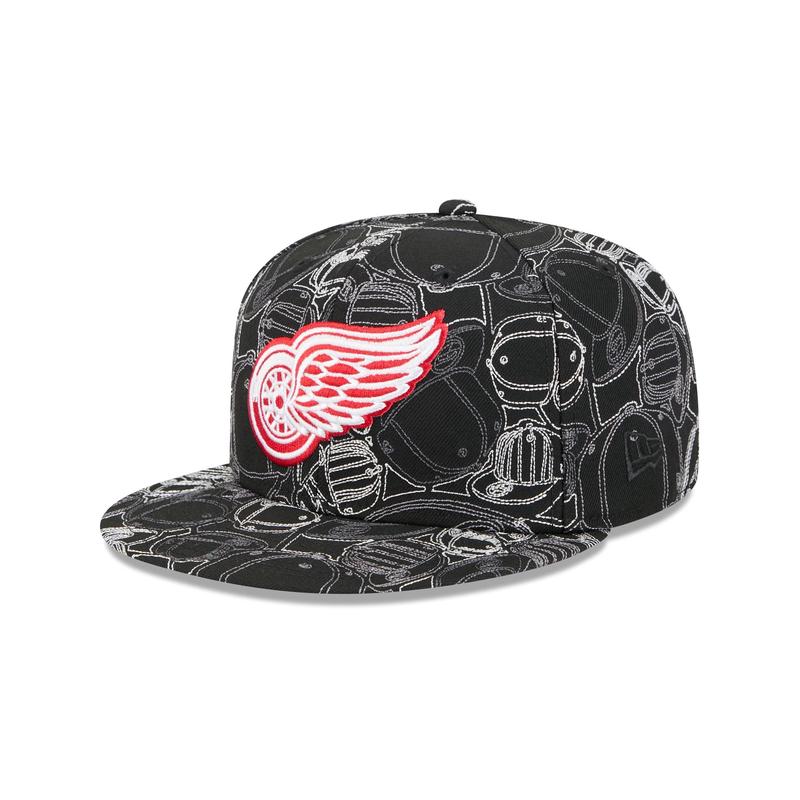 Detroit Red Wings Cap Scramble 59FIFTY Fitted Hat