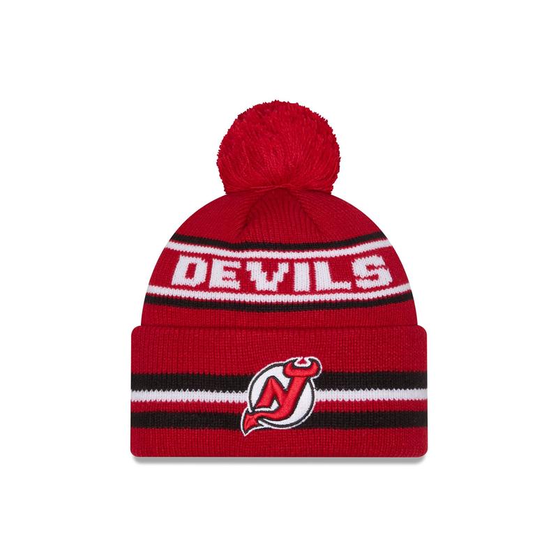 New Jersey Devils Classic Pom Knit Hat
