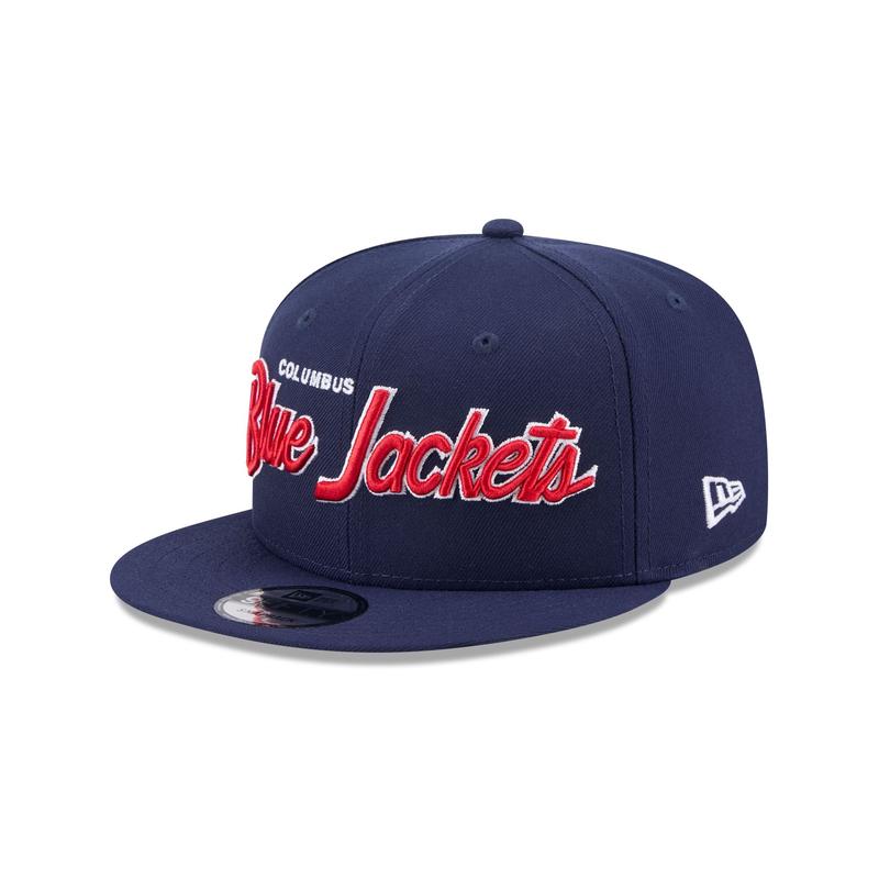 Columbus Blue Jackets Script 9FIFTY Snapback Hat