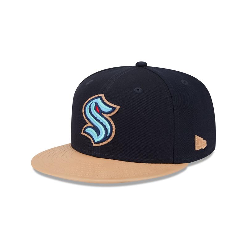 Seattle Kraken Leather Visor 59FIFTY Fitted Hat