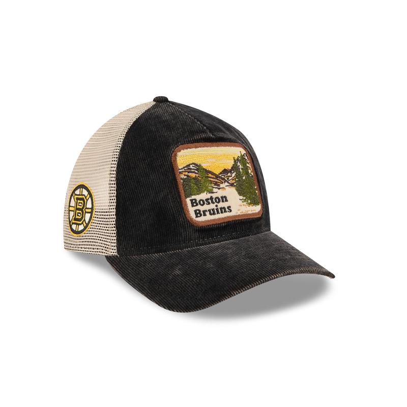 Boston Bruins Vintage Landscape 9TWENTY A-Frame Trucker Hat