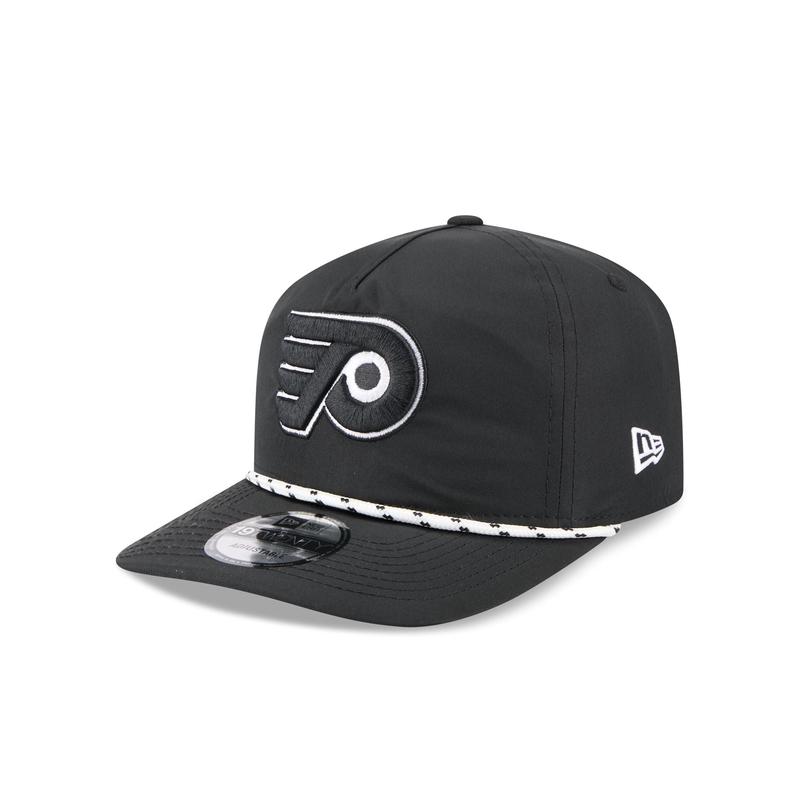 Philadelphia Flyers Black and White Rope 19TWENTY Snapback Hat