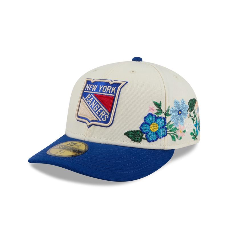 New York Rangers Tonal Florals White 59FIFTY Fitted Hat