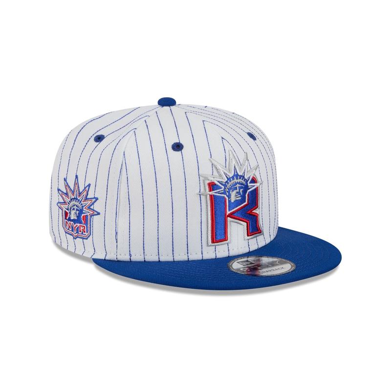 New York Rangers Deceptor Pinstripe 9FIFTY Snapback Hat