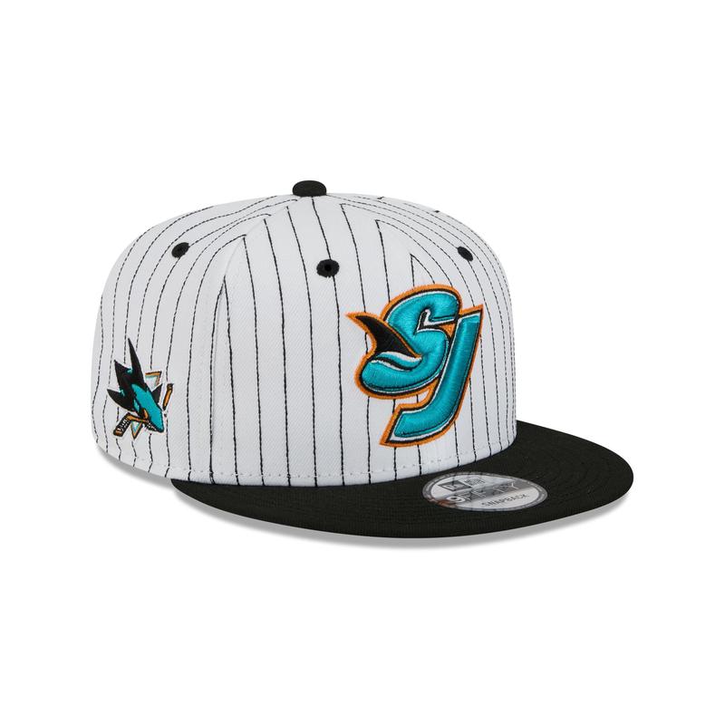 San Jose Sharks Deceptor Pinstripe 9FIFTY Snapback Hat