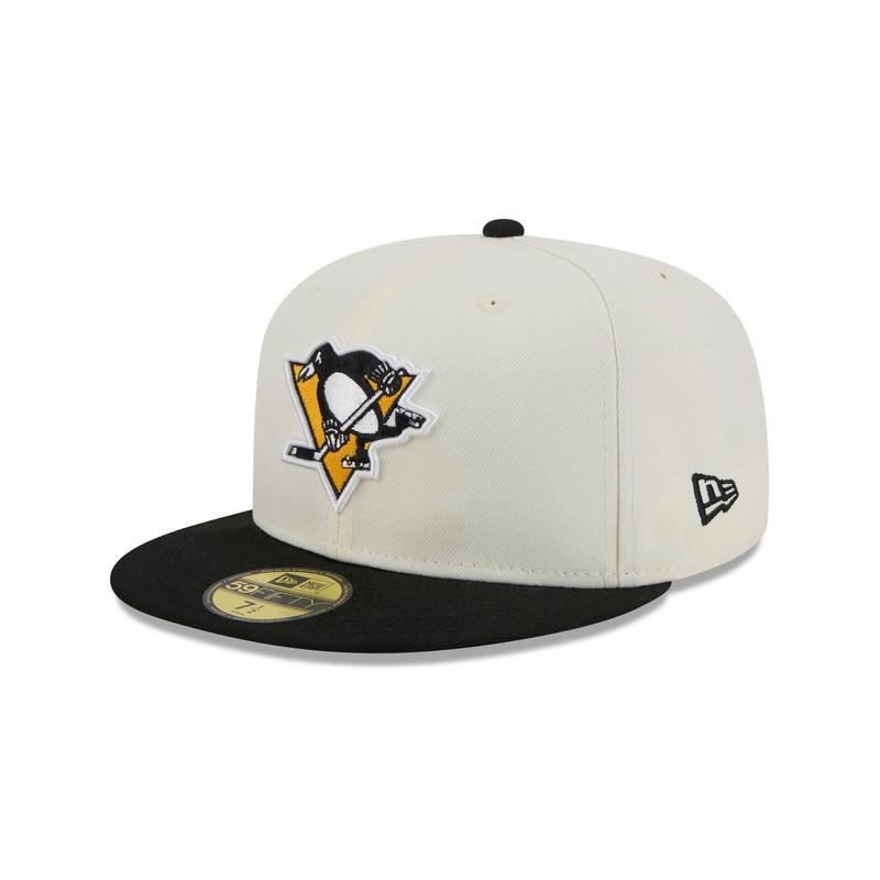 Pittsburgh Penguins Chrome White 59FIFTY Fitted Hat