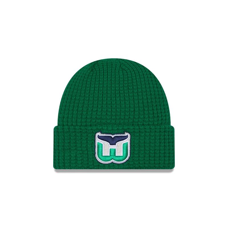 Hartford Whalers Waffle Knit Beanie Hat