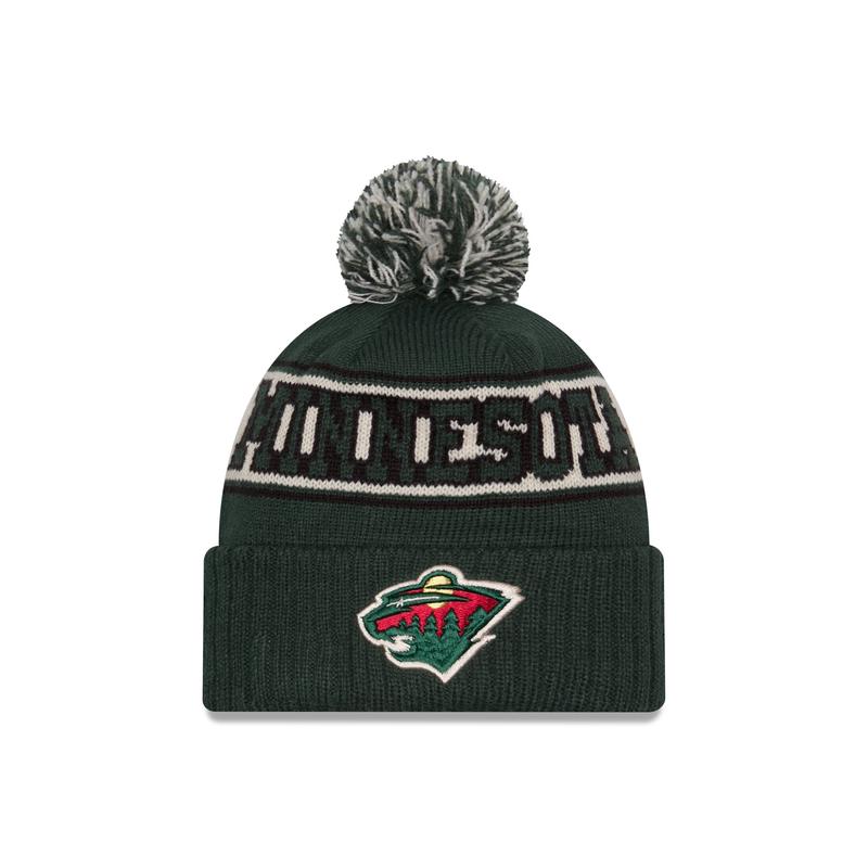 Minnesota Wild Retro Pom Knit Hat