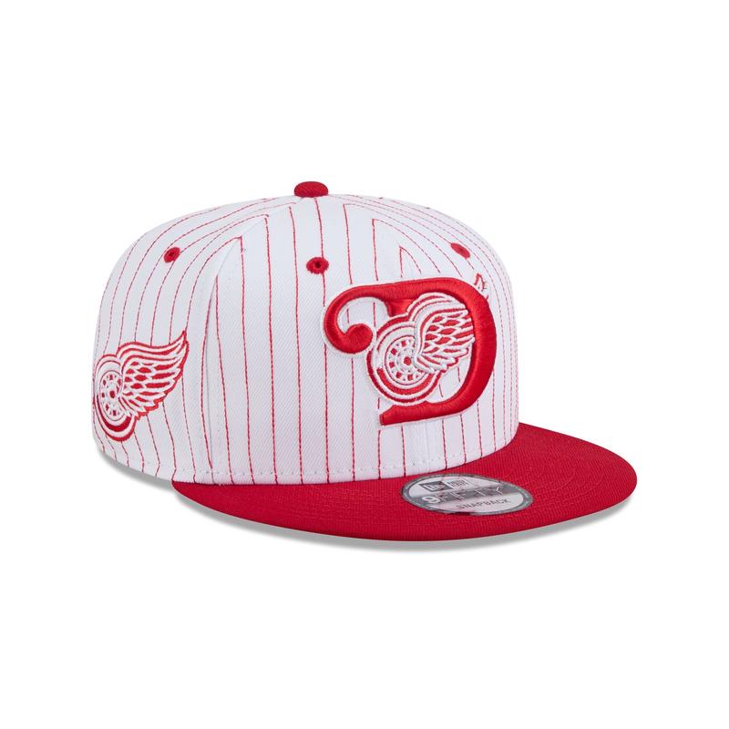 Detroit Red Wings Deceptor Pinstripe 9FIFTY Snapback Hat