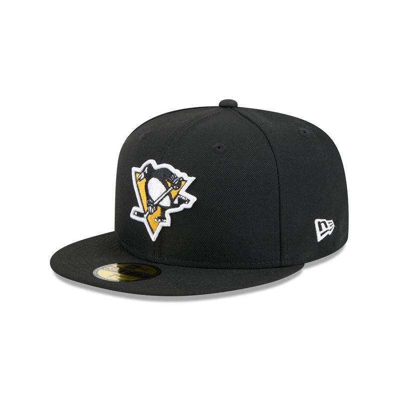 Pittsburgh Penguins Rear Wordmark 59FIFTY Fitted Hat