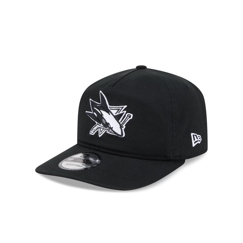 San Jose Sharks Black and White 19TWENTY Snapback Hat