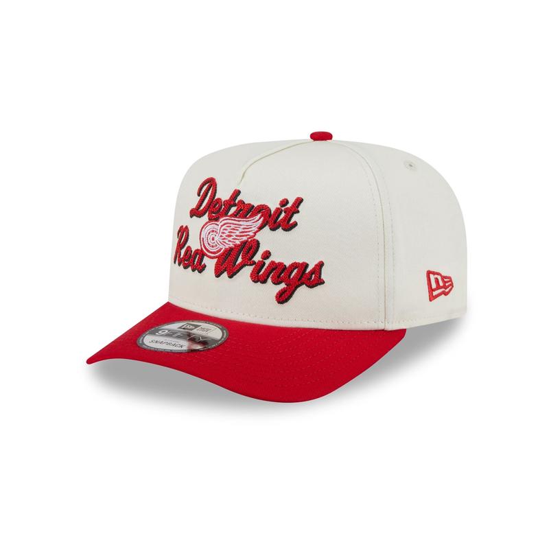 Detroit Red Wings Chainstitch 9FIFTY A-Frame Snapback Hat