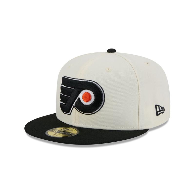 Philadelphia Flyers Chrome White 59FIFTY Fitted Hat