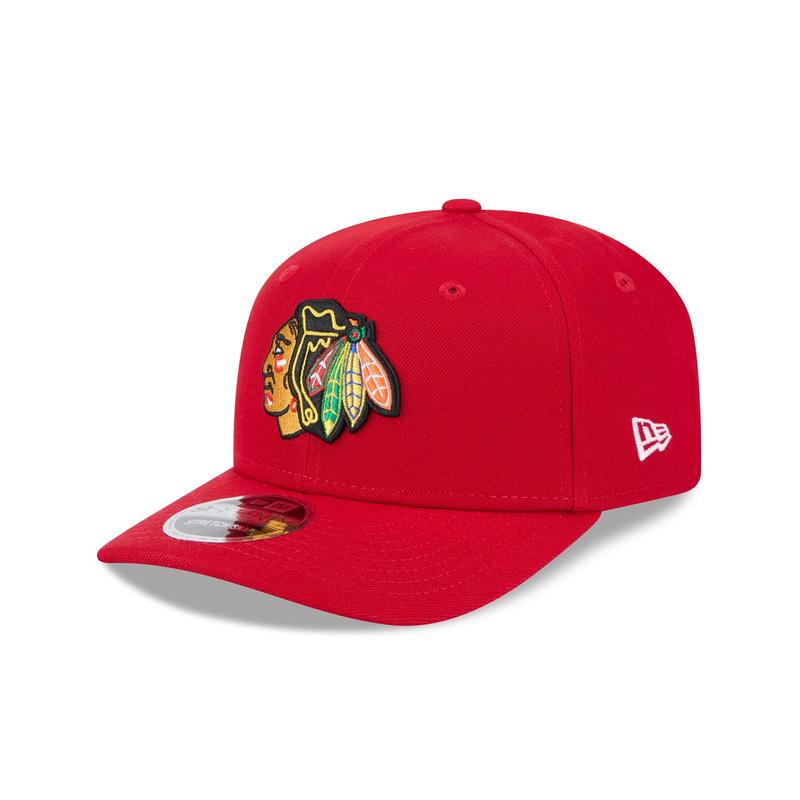 Chicago Blackhawks Red 9SEVENTY Stretch-Snap Hat