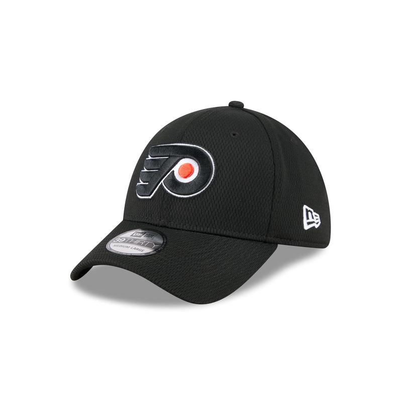 Philadelphia Flyers Black 39THIRTY Stretch Fit Hat