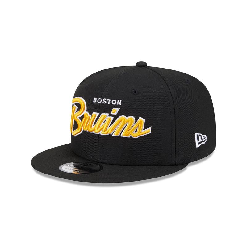 Boston Bruins Script 9FIFTY Snapback Hat