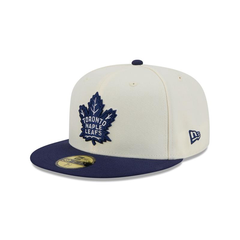 Toronto Maple Leafs Chrome White 59FIFTY Fitted Hat