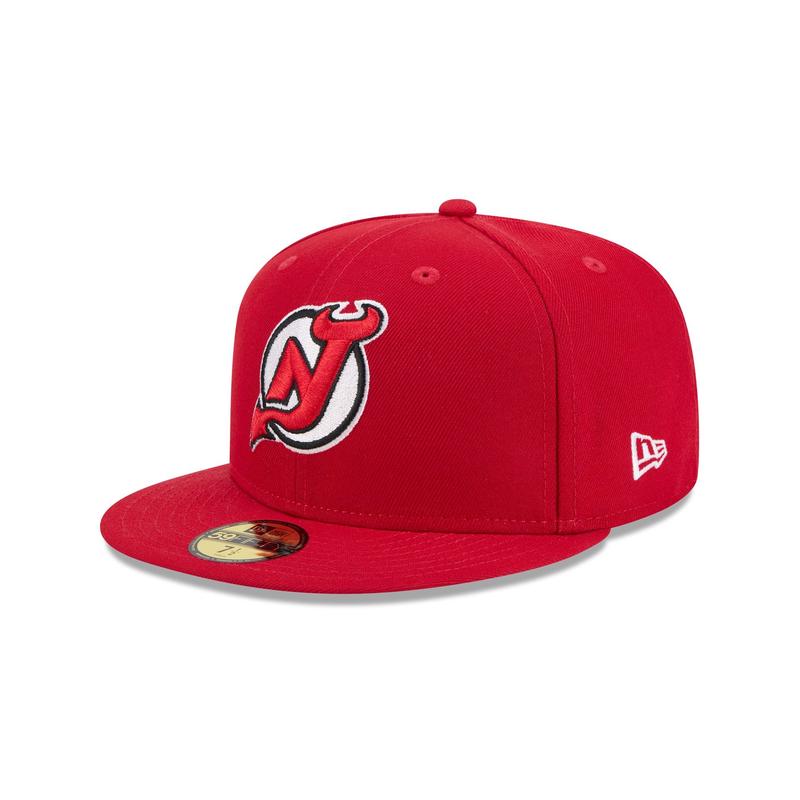 New Jersey Devils Rear Wordmark 59FIFTY Fitted Hat