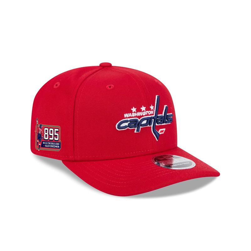 Washington Capitals Alex Ovechkin Goals Leader 9SEVENTY Stretch-Snap Hat