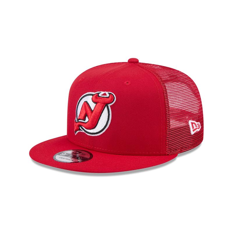 New Jersey Devils Team Tag 9FIFTY Trucker Hat