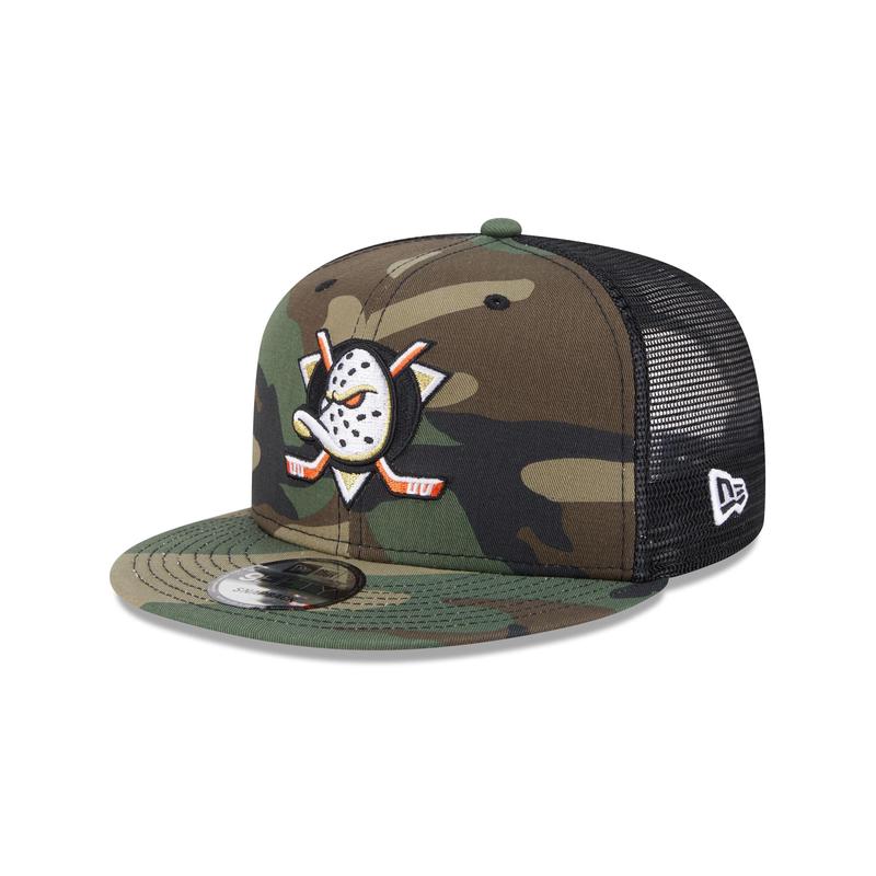 Anaheim Ducks Camo 9FIFTY Trucker Hat