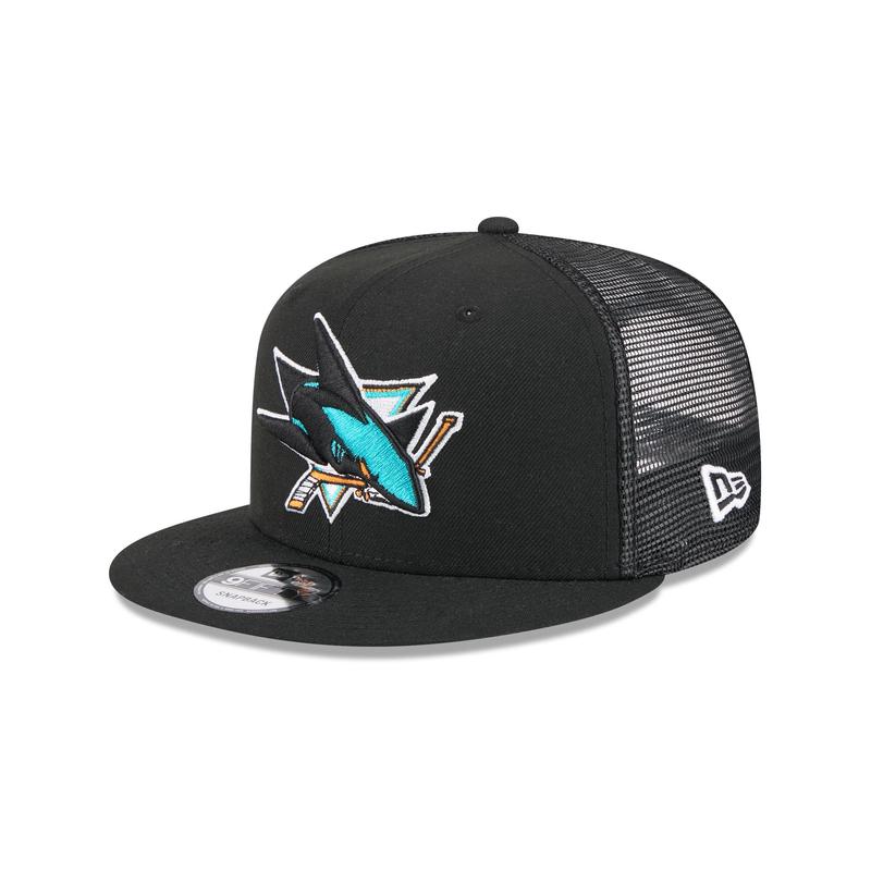 San Jose Sharks Team Tag 9FIFTY Trucker Hat