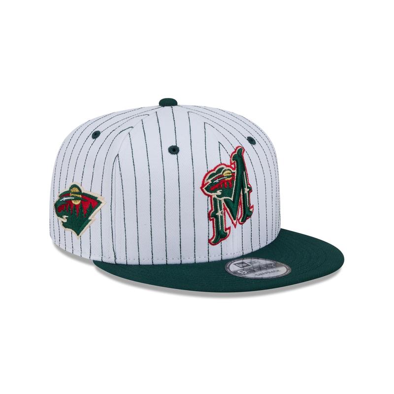 Minnesota Wild Deceptor Pinstripe 9FIFTY Snapback Hat
