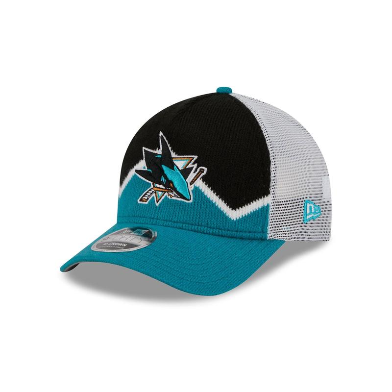 San Jose Sharks Sock 9FORTY M-Crown A-Frame Trucker Hat
