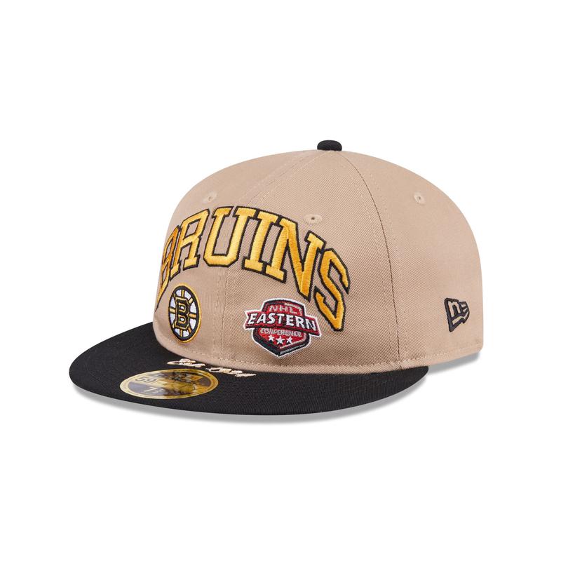 Boston Bruins Camel Retro Crown 59FIFTY Fitted Hat