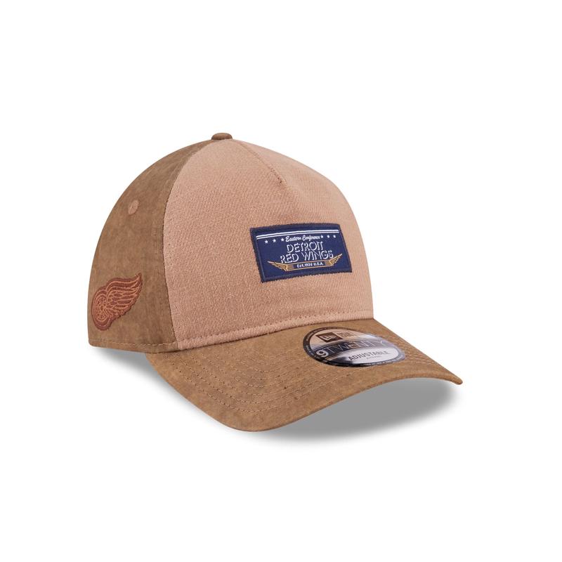 Detroit Red Wings Utility Linen 9TWENTY A-Frame Adjustable Hat