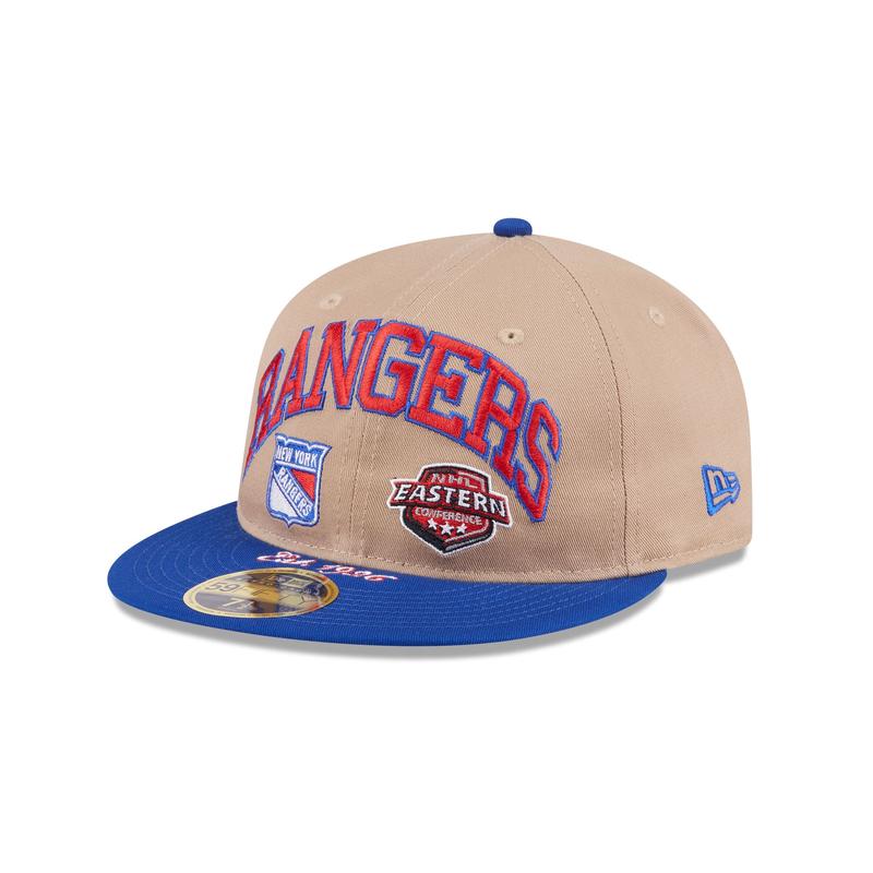 New York Rangers Camel Retro Crown 59FIFTY Fitted Hat