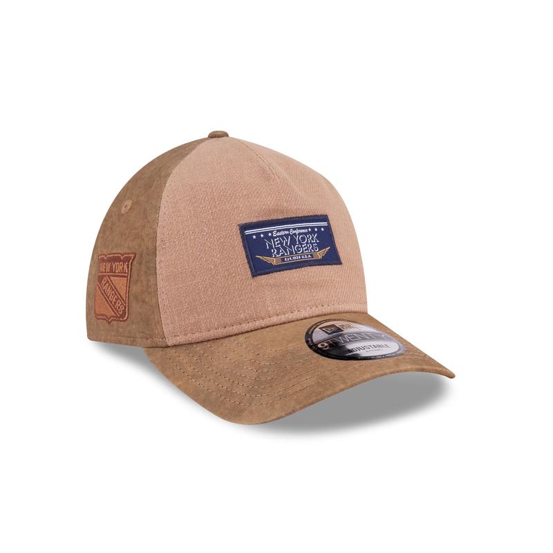 New York Rangers Utility Linen 9TWENTY A-Frame Adjustable Hat