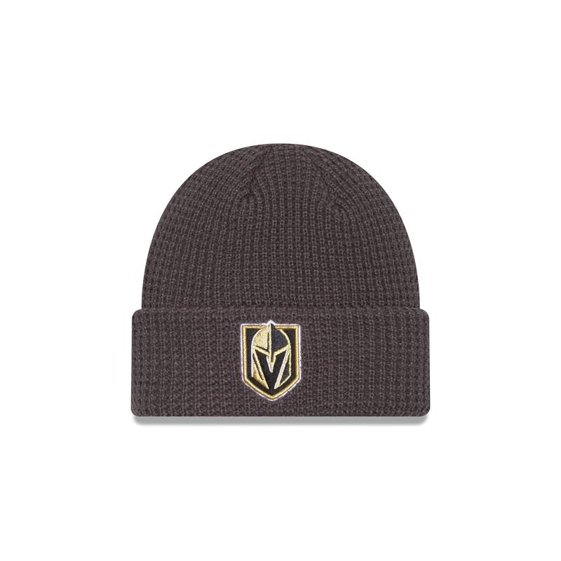 Vegas Golden Knights Waffle Stitch Knit Beanie Hat