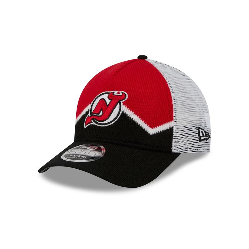 New Jersey Devils Sock 9FORTY M-Crown A-Frame Trucker Hat