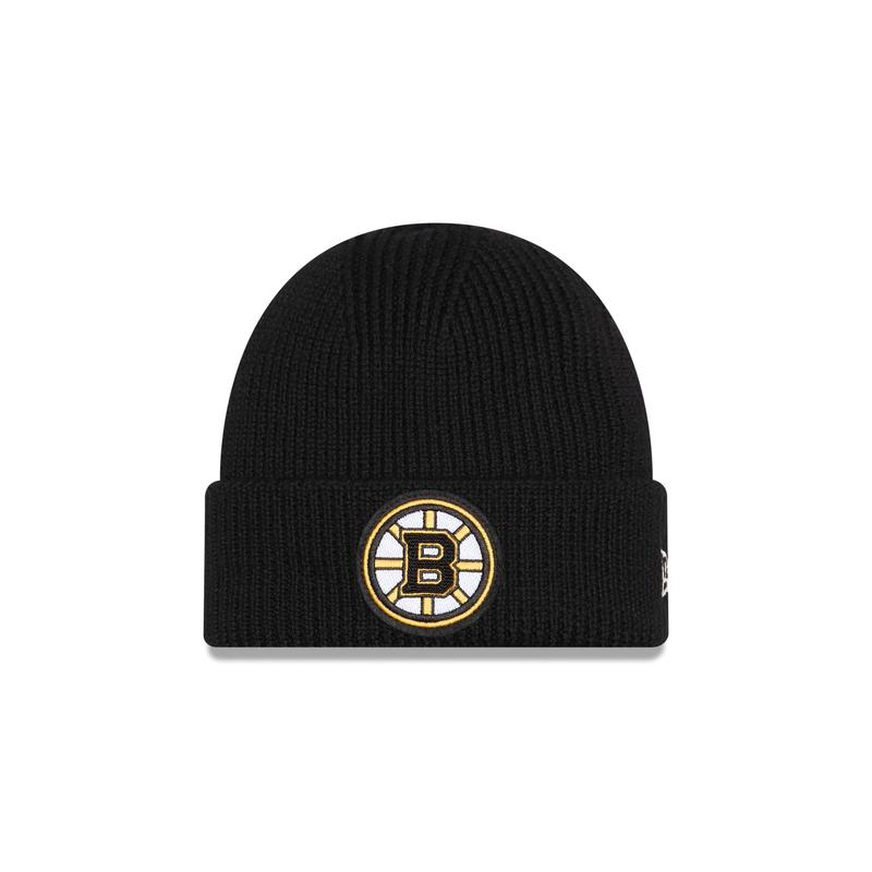 Boston Bruins Short Skull Cuff Knit Beanie Hat