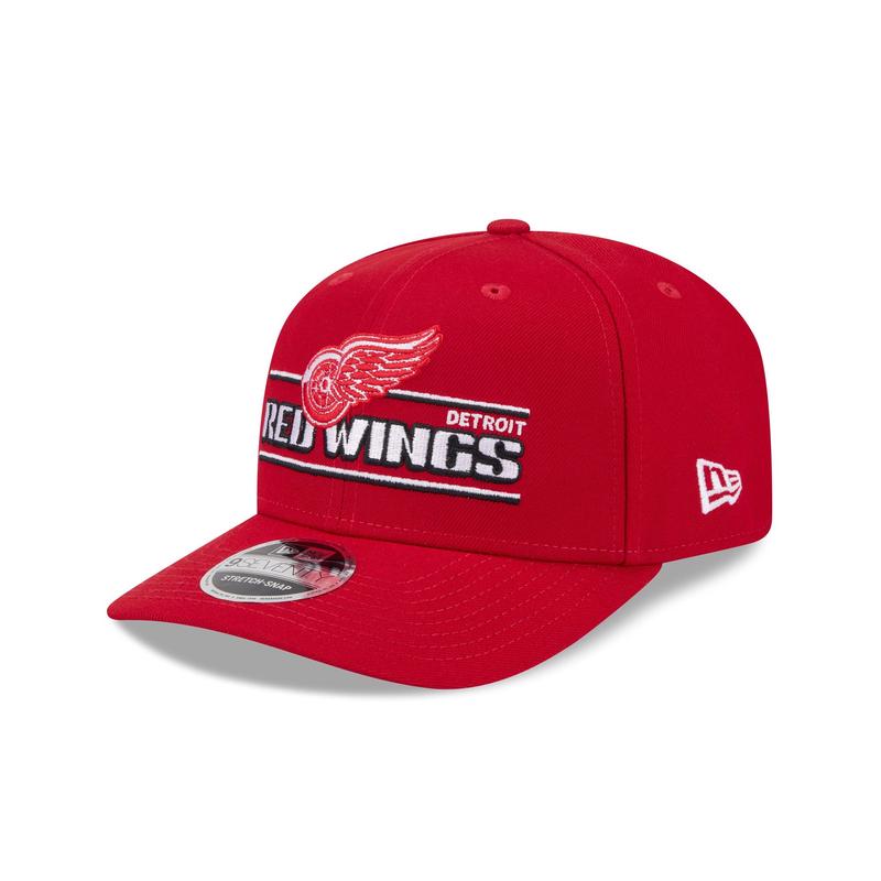 Detroit Red Wings Stated 9SEVENTY Stretch-Snap Hat