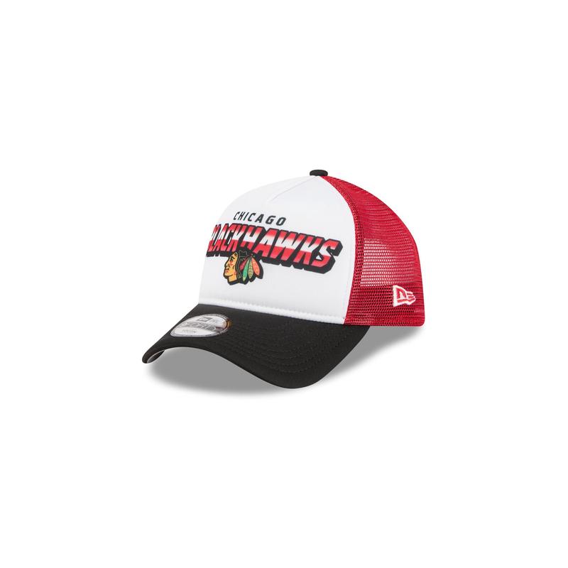 Chicago Blackhawks Shine Kids 9FORTY A-Frame Trucker Hat