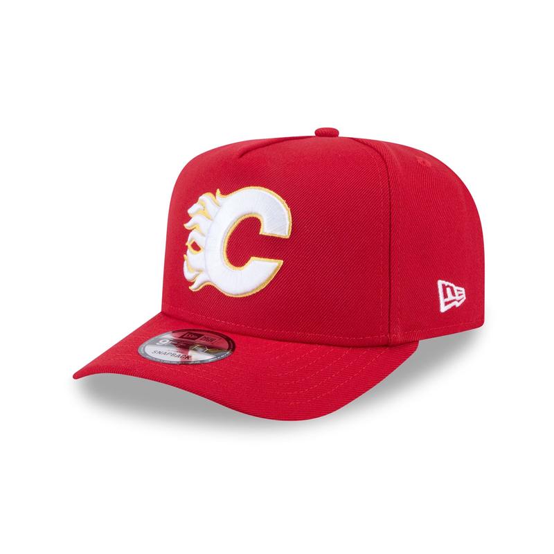 Calgary Flames Team 9FIFTY A-Frame Snapback Hat