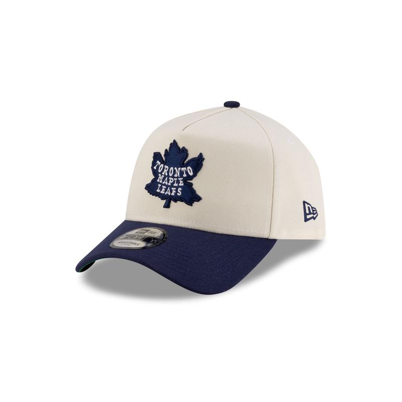 Toronto Maple Leafs Chrome White 9FORTY A-Frame Snapback Hat
