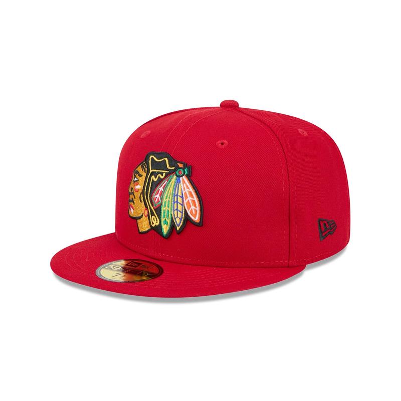 Chicago Blackhawks Red 59FIFTY Fitted Hat