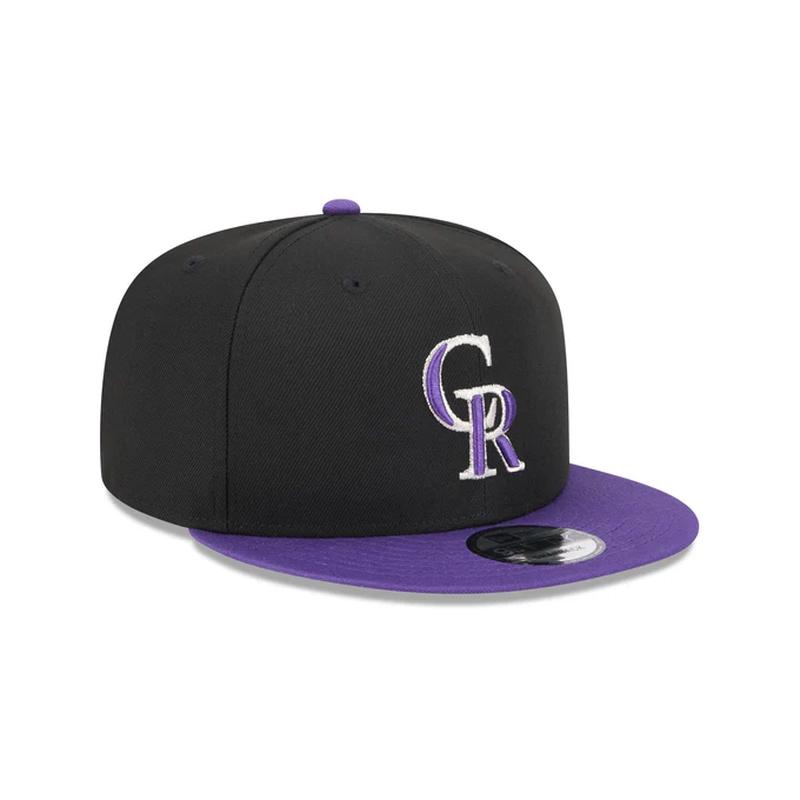 New Era Colorado Rockies On Field Alternative 9FIFTY Snapback-Black-purple