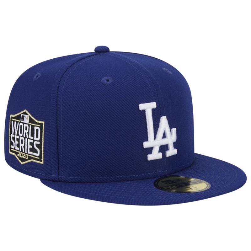 NEW ERA Los Angeles Dodgers WORLD SERIES 2020 SIDE PATCH 59FIFTY FITTED HAT-Blue