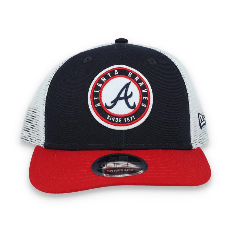 New Era Atlanta Braves Throwback Low Profile 9FIFTY Trucker Snapback Hat