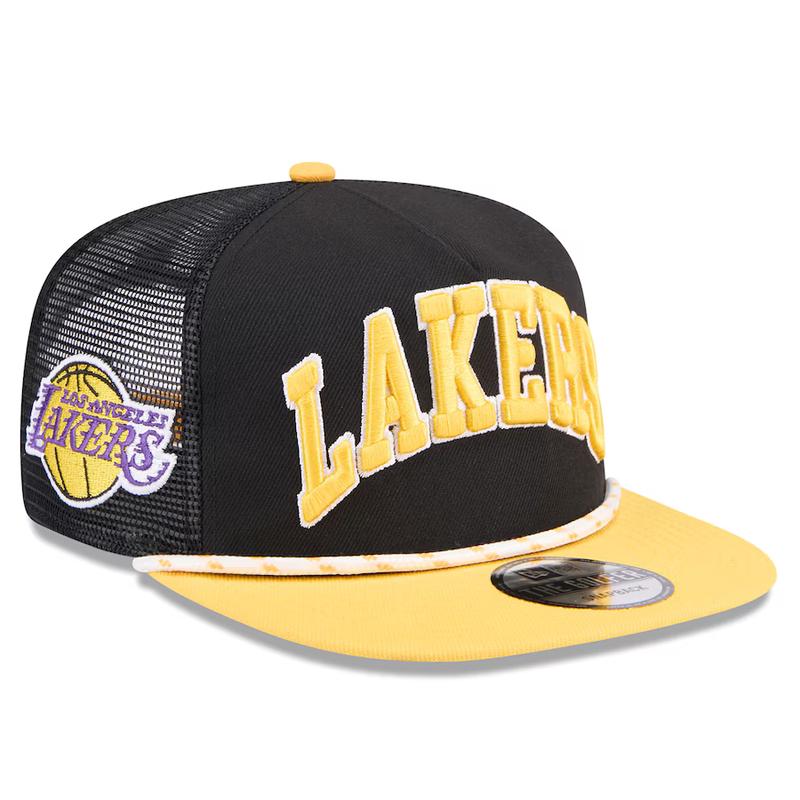 New Era Los Angeles Lakers Throwback The Golfer Snapback Hat