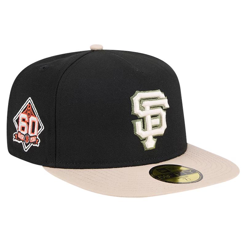 New Era San Francisco Giants 60th Anniversary Side Patch Canvas A-Frame 59FIFTY Fitted Hat
