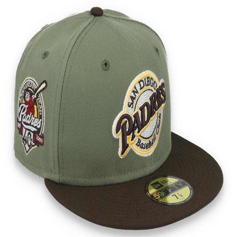 New Era San Diego Padres 40th Anniversary Side Patch 59FIFTY Fitted Hat- Olive Green