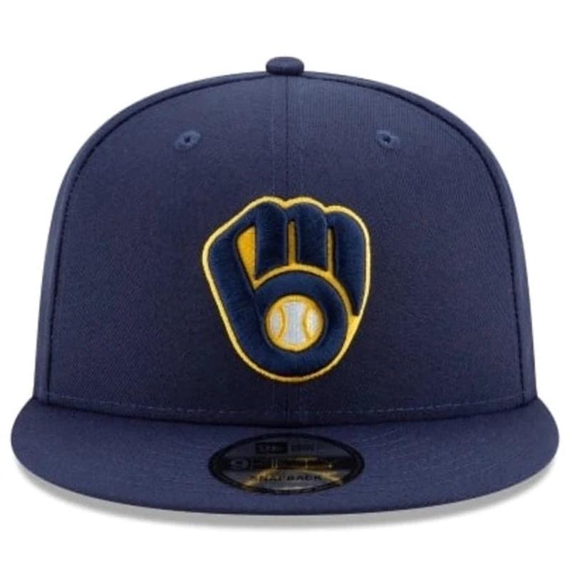 Milwaukee Brewers NEW ERA BASIC OTC COLLECTION SNAPBACK 9FIFTY-NAVY