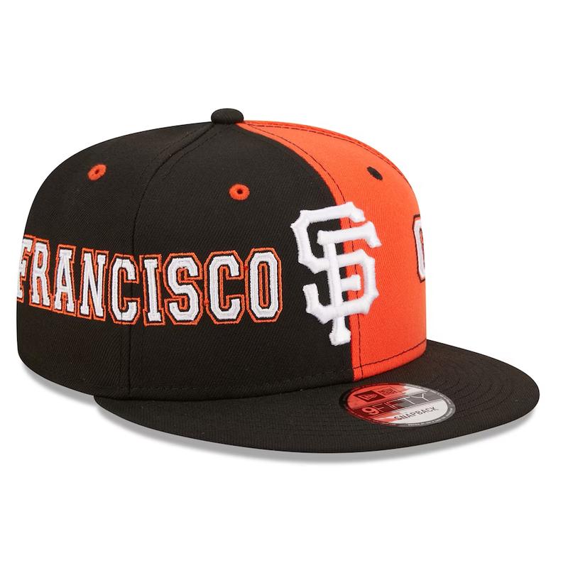 New Era San Francisco Giants Team Split 9FIFTY Snapback Hat - Black/Orange