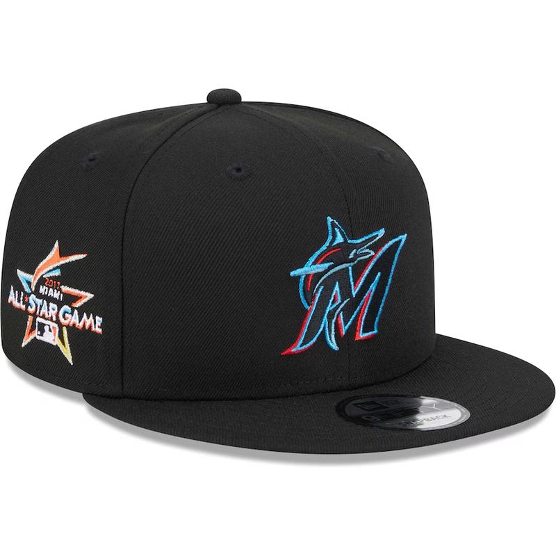 New Era Miami Marlins 2017 MLB All-Star Game Side Patch 9FIFTY Snapback Hat-Black