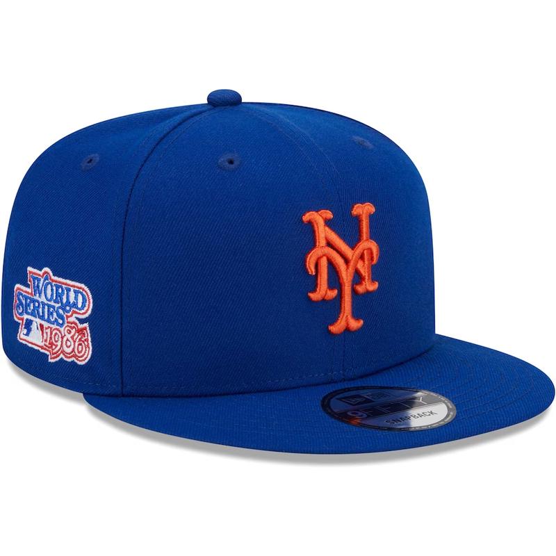 New Era New York Mets 1986 World Series Side Patch 9FIFTY Snapback Hat-Royal